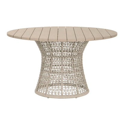 Woven - Outdoor  Transitional Knit Outdoor 54" Round Dining Table