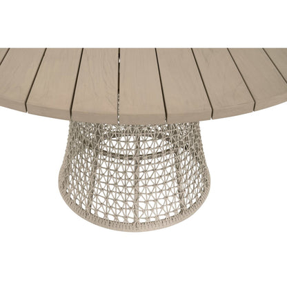 Woven - Outdoor  Transitional Knit Outdoor 54" Round Dining Table