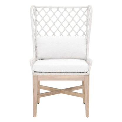 Woven - Outdoor  Transitional Lattis Outdoor Wing Chair