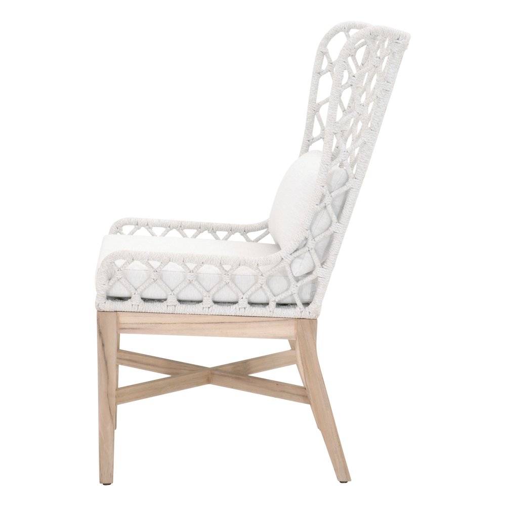 Woven - Outdoor  Transitional Lattis Outdoor Wing Chair