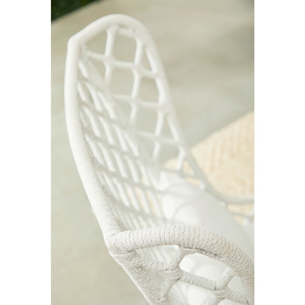 Woven - Outdoor  Transitional Lattis Outdoor Wing Chair