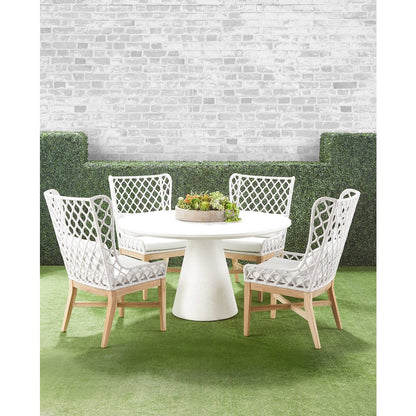 Woven - Outdoor  Transitional Lattis Outdoor Wing Chair