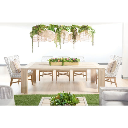 Woven - Outdoor  Transitional Lattis Outdoor Wing Chair