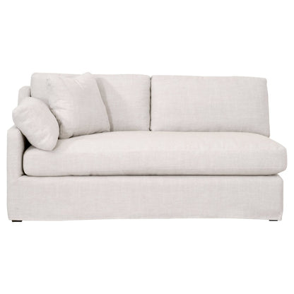 Transitional Lena Modular Slipcover 2-Seat Left Slope Arm Sofa