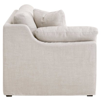 Transitional Lena Modular Slipcover 2-Seat Left Slope Arm Sofa