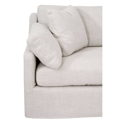 Transitional Lena Modular Slipcover 2-Seat Left Slope Arm Sofa