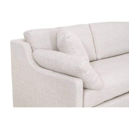 Transitional Lena Modular Slipcover 2-Seat Left Slope Arm Sofa