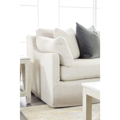 Transitional Lena Modular Slipcover 2-Seat Left Slope Arm Sofa