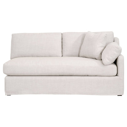 Transitional Lena Modular Slipcover 2-Seat Right Slope Arm Sofa