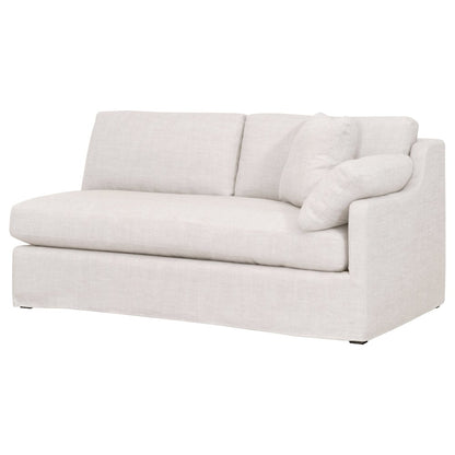 Transitional Lena Modular Slipcover 2-Seat Right Slope Arm Sofa