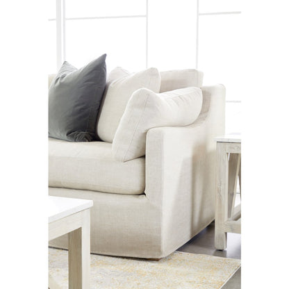 Transitional Lena Modular Slipcover 2-Seat Right Slope Arm Sofa