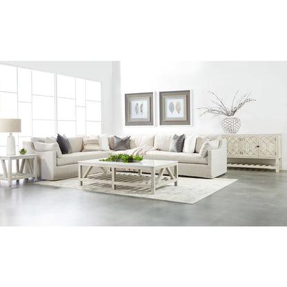 Transitional Lena Modular Slipcover 2-Seat Right Slope Arm Sofa
