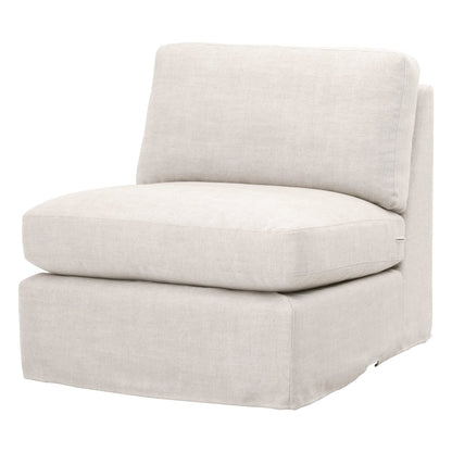 Transitional Lena Modular Slipcover 1-Seat Armless Chair