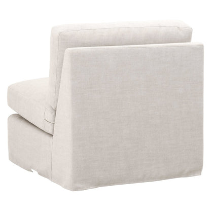 Transitional Lena Modular Slipcover 1-Seat Armless Chair