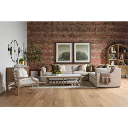 Transitional Lena Modular Slipcover 1-Seat Armless Chair