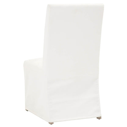 Transitional Levi Slipcover Dining Chair, Set of 2