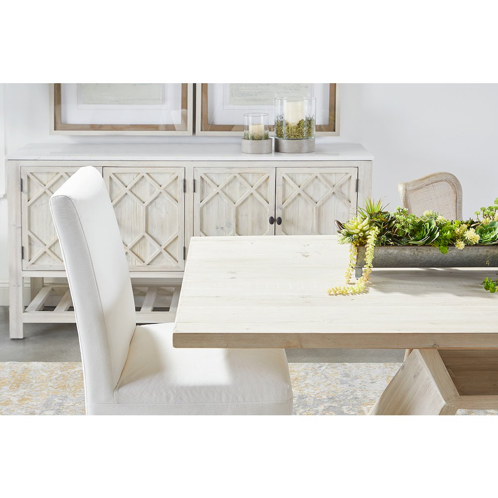 Transitional Levi Slipcover Dining Chair, Set of 2