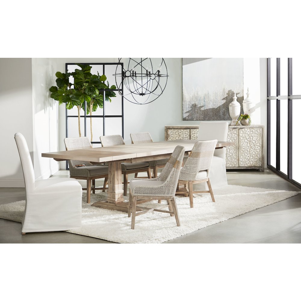 Transitional Levi Slipcover Dining Chair, Set of 2
