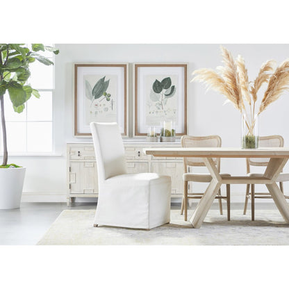Transitional Levi Slipcover Dining Chair, Set of 2
