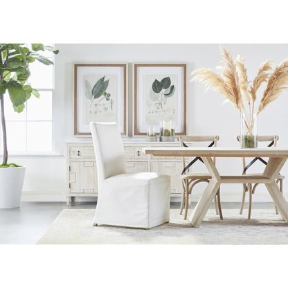 Transitional Levi Slipcover Dining Chair, Set of 2