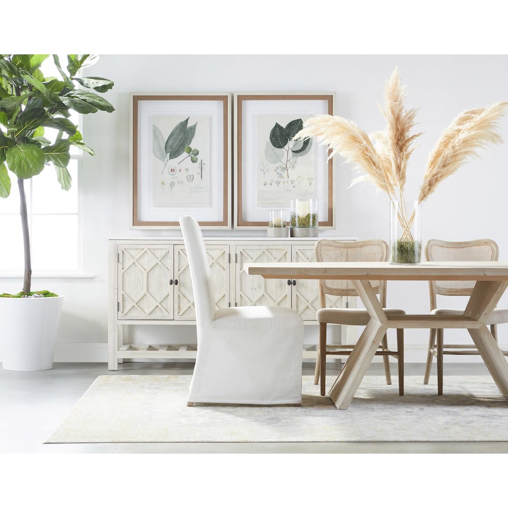 Transitional Levi Slipcover Dining Chair, Set of 2