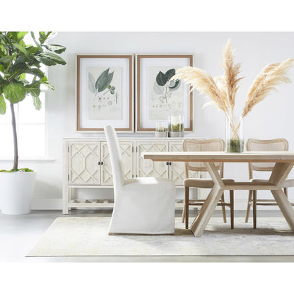 Transitional Levi Slipcover Dining Chair, Set of 2