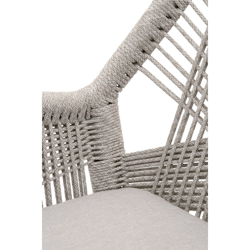 Woven Transitional Loom Arm Chair, Set of 2