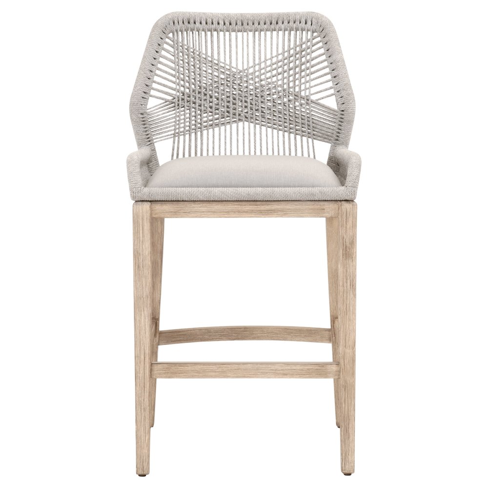 Woven Transitional Loom Barstool