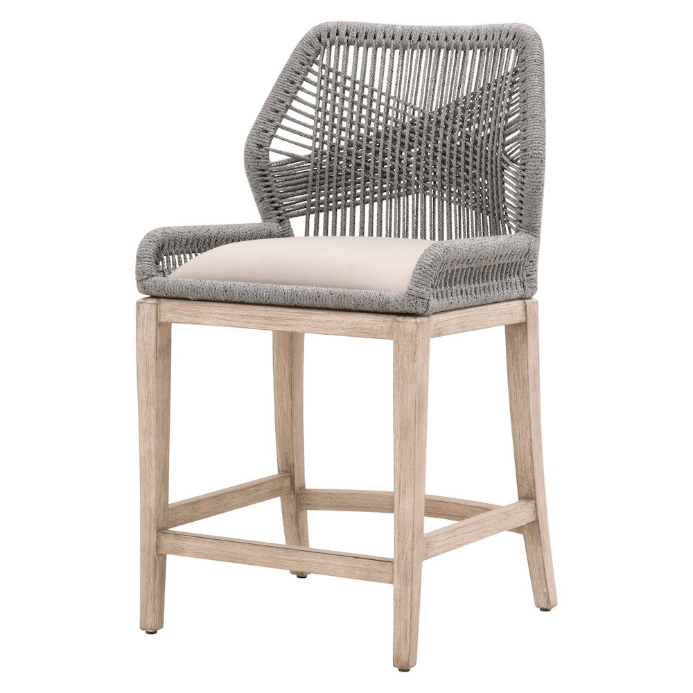 Woven Transitional Loom Counter Stool