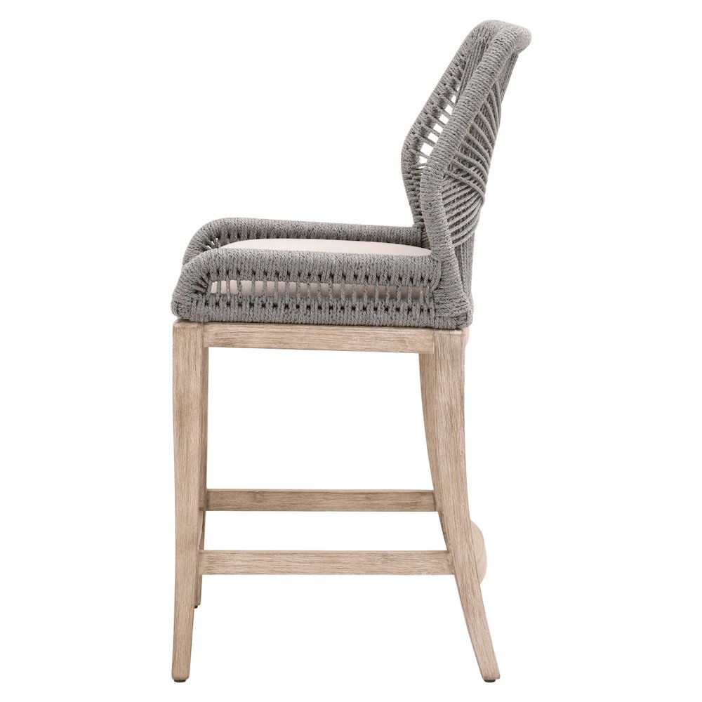 Woven Transitional Loom Counter Stool