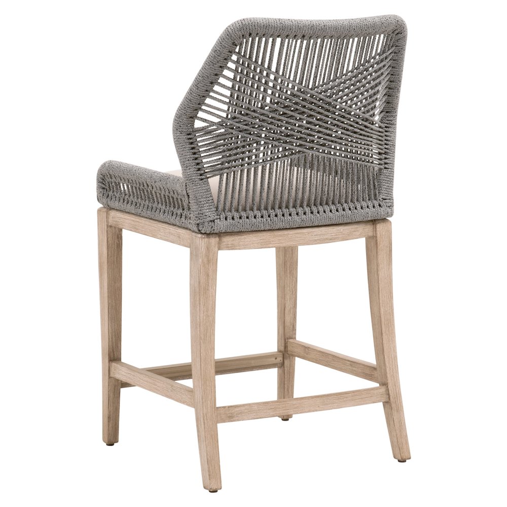 Woven Transitional Loom Counter Stool