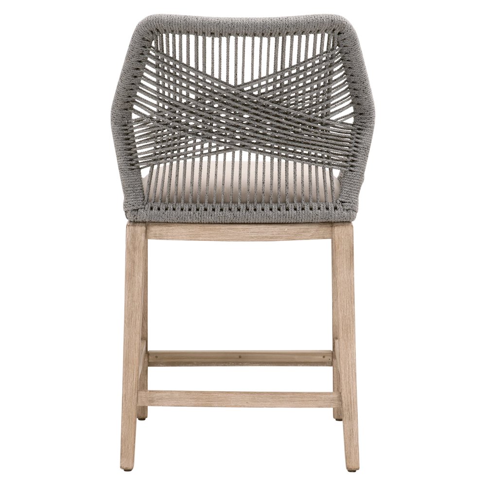 Woven Transitional Loom Counter Stool