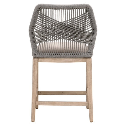 Woven Transitional Loom Counter Stool