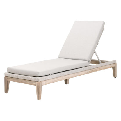 Transitional Loom Outdoor Chaise Lounge