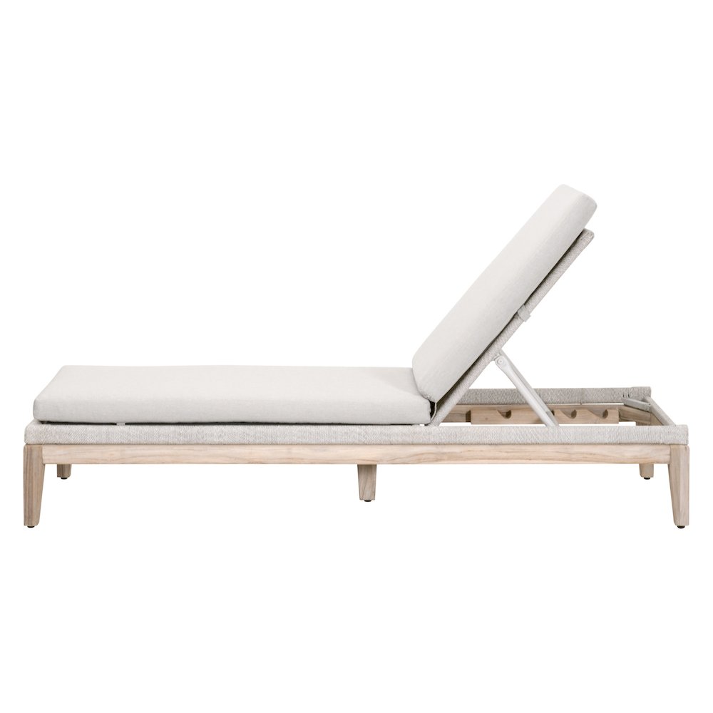 Transitional Loom Outdoor Chaise Lounge