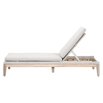 Transitional Loom Outdoor Chaise Lounge
