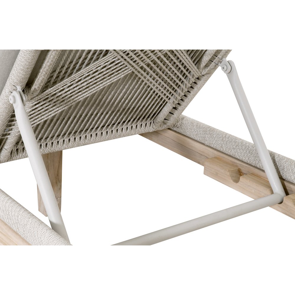 Transitional Loom Outdoor Chaise Lounge