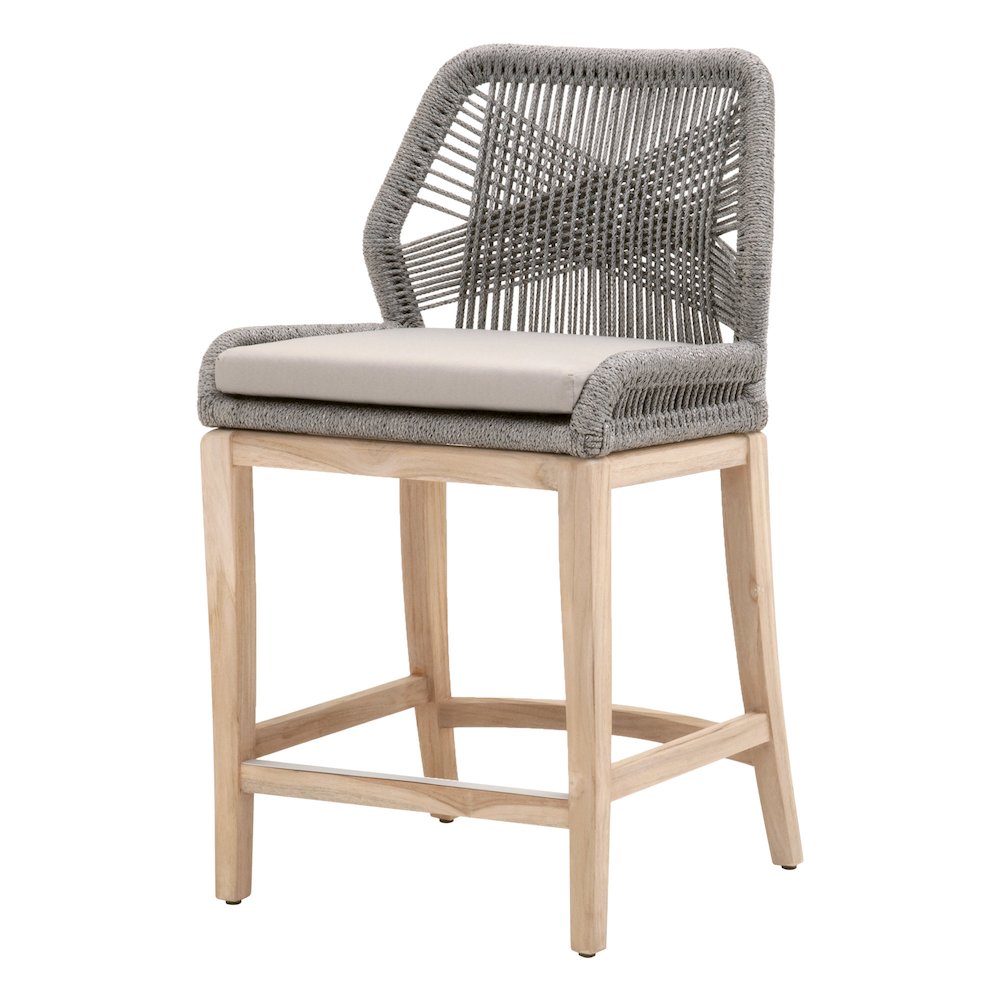 Woven - Outdoor  Transitional Loom Outdoor Counter Stool