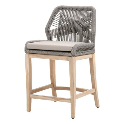 Woven - Outdoor  Transitional Loom Outdoor Counter Stool