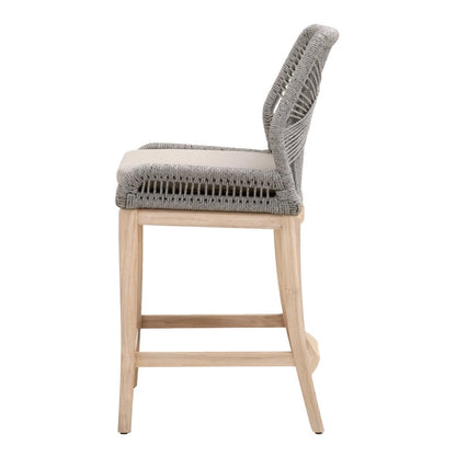 Woven - Outdoor  Transitional Loom Outdoor Counter Stool