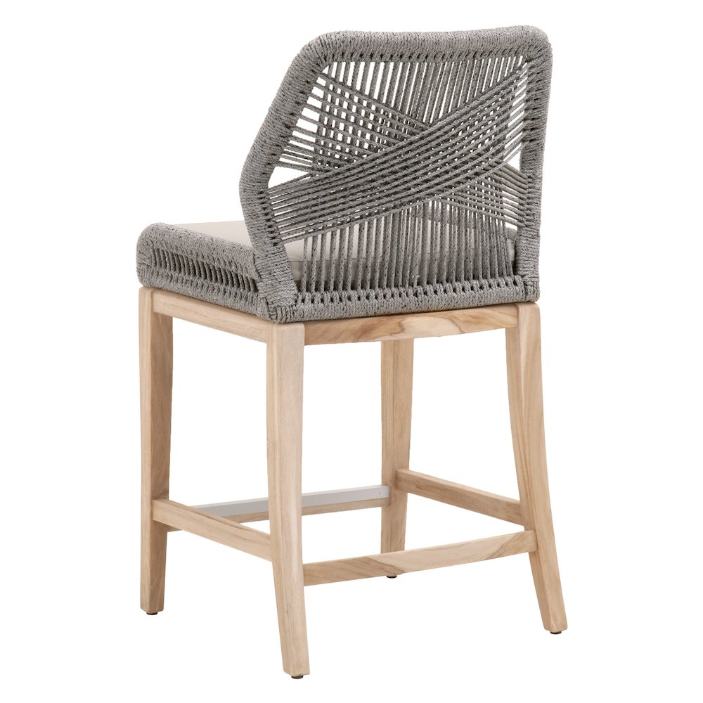 Woven - Outdoor  Transitional Loom Outdoor Counter Stool
