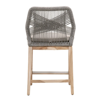 Woven - Outdoor  Transitional Loom Outdoor Counter Stool