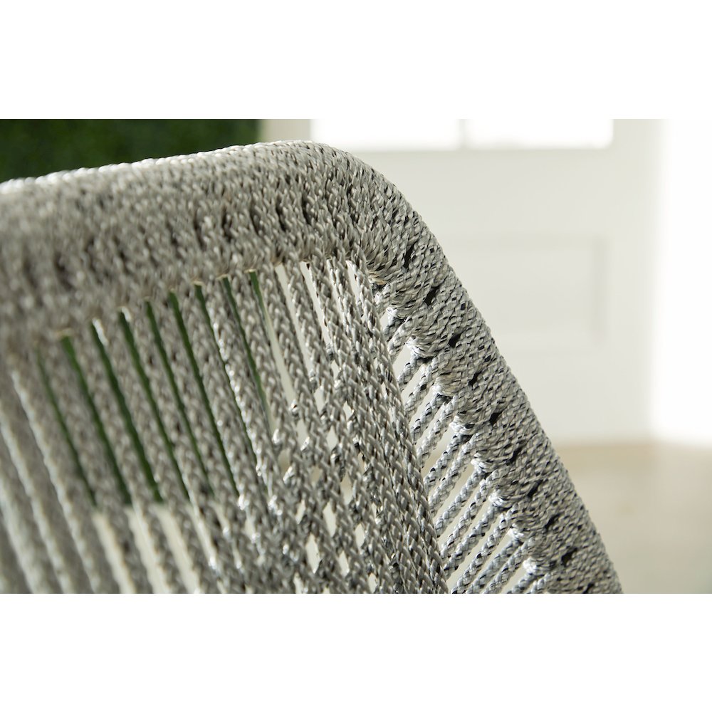 Woven - Outdoor  Transitional Loom Outdoor Counter Stool