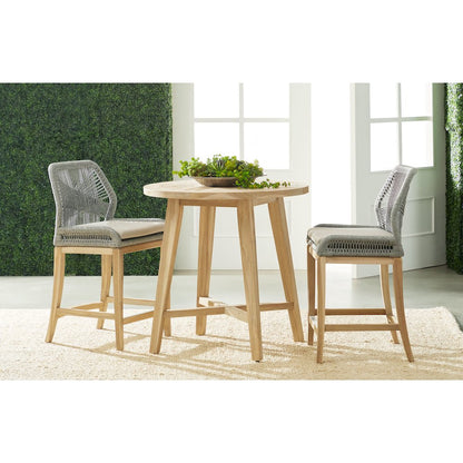 Woven - Outdoor  Transitional Loom Outdoor Counter Stool