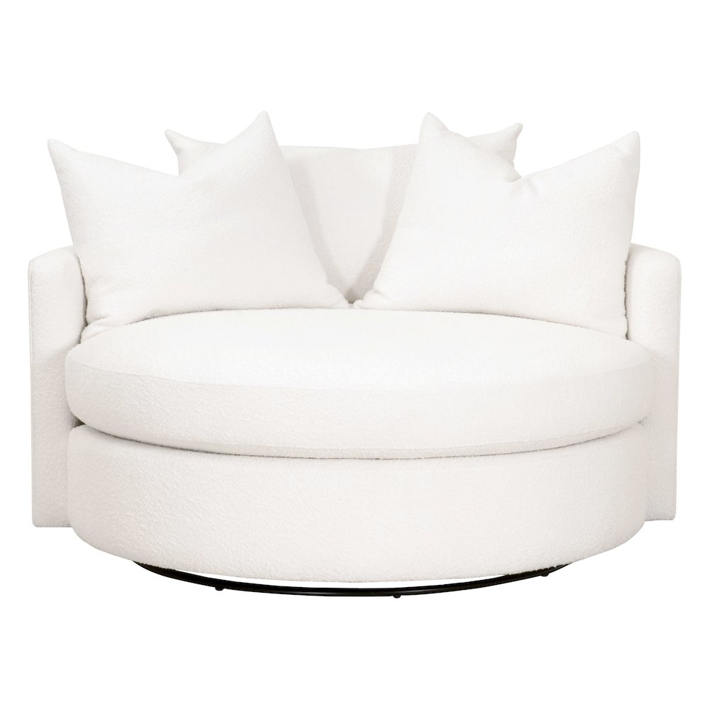 Stitch & Hand - Upholstery Transitional Lourne Grand Swivel Sofa Chair
