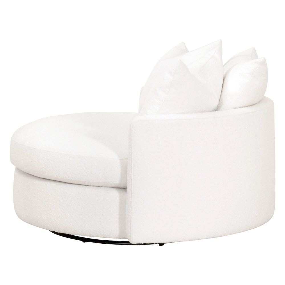 Stitch & Hand - Upholstery Transitional Lourne Grand Swivel Sofa Chair