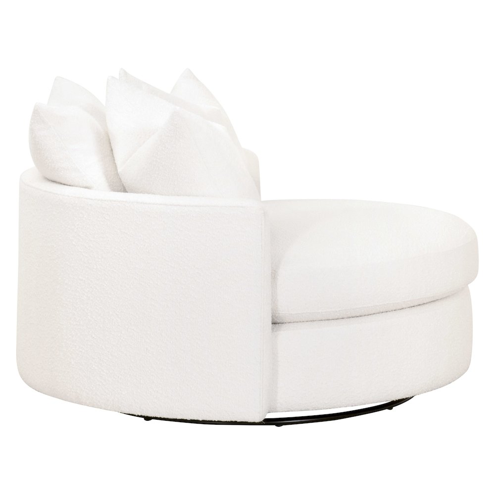 Stitch & Hand - Upholstery Transitional Lourne Grand Swivel Sofa Chair