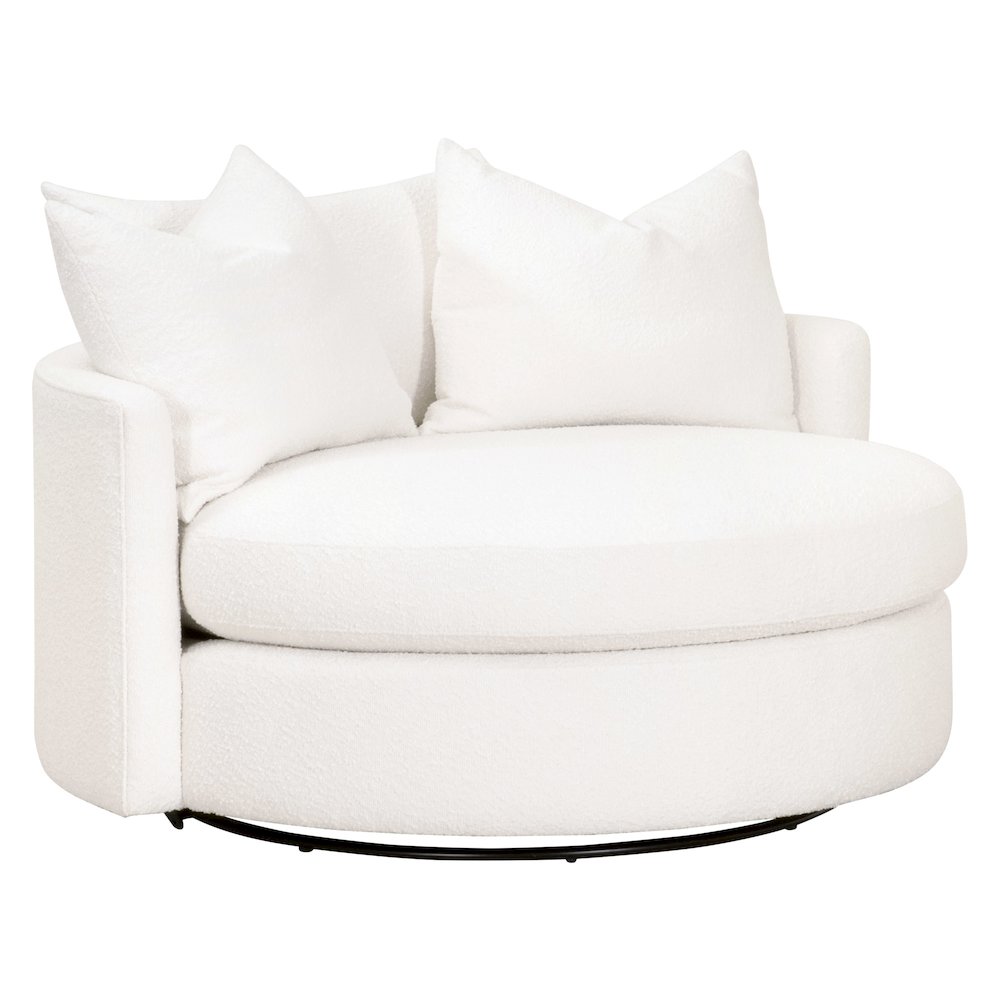 Stitch & Hand - Upholstery Transitional Lourne Grand Swivel Sofa Chair