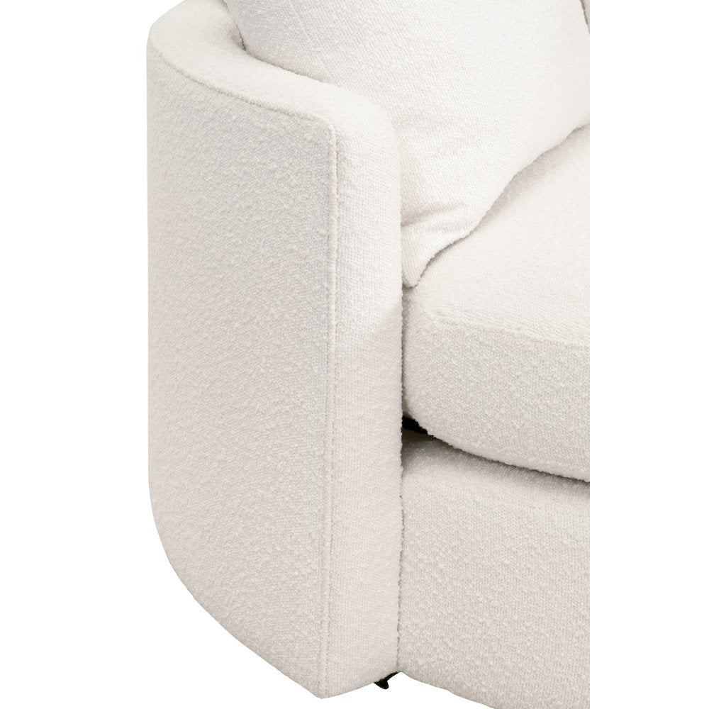 Stitch & Hand - Upholstery Transitional Lourne Grand Swivel Sofa Chair