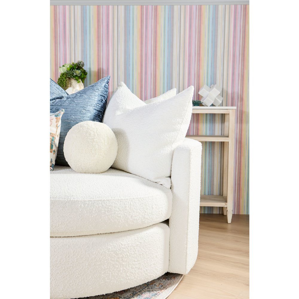 Stitch & Hand - Upholstery Transitional Lourne Grand Swivel Sofa Chair